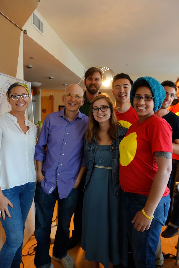 Kristina with Seth Godin during the Impresario project